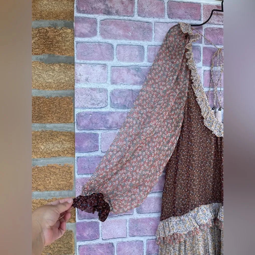 Zimmermann Eden Ruffle floral print dress size 8 - Picture 5 of 12